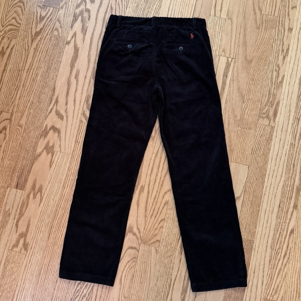 Polo Ralph Lauren Boys Black Corduroy Dress Pants NWT Sz 12 Classic Fit Holiday - Picture 5 of 6
